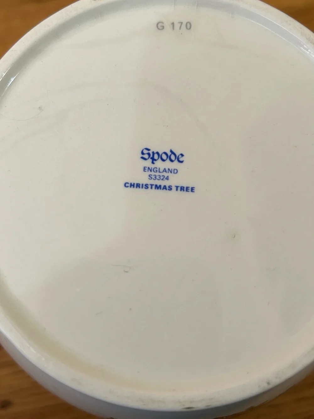 Spode Christmas Tree 4.75 Inch Syrup Pitcher Made In England